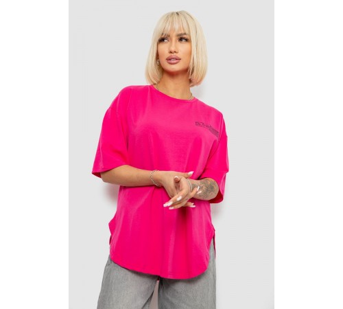 Футболка женская с принтом, цвет розовый, 244R2017