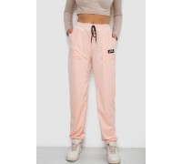 Штаны женские велюровые, цвет персиковый, 238R58473