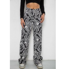 Джинси жіночі, колір чорно-білий, 0R1145