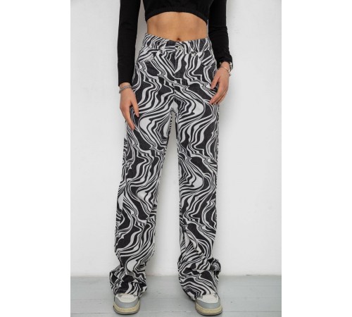 Джинси жіночі, колір чорно-білий, 0R1145