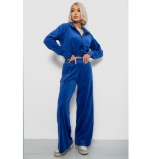 Спортивний костюм жіночий велюровий, колір електрик, 257R4125