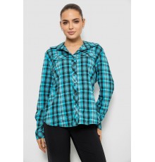 Сорочка жіноча повсякденна, колір бірюзовий, 230R064