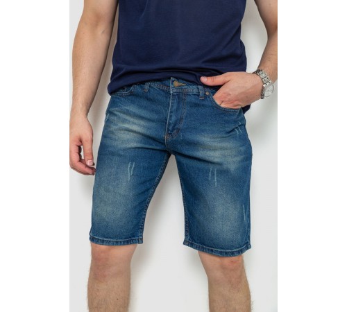 Шорты мужские джинсовые, цвет синий, 244RB004