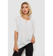 Блузка жіноча однотонна, колір молочний, 244RM207