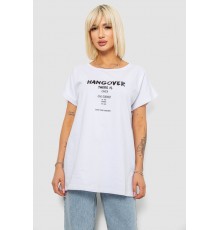 Футболка жіноча з принтом, колір біло-чорний, 244R2402