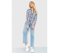 Рубашка женская повседневная, цвет серо-белый, 230R064