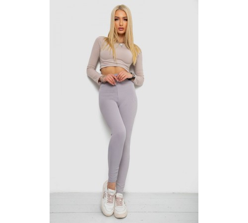 Лосини в рубчик, колір сірий, 238R58202