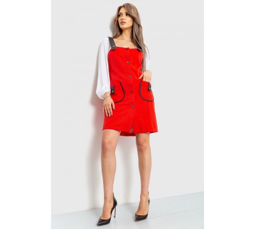 Сарафан жіночий, колір червоний, 230R107-4