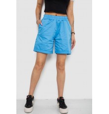 Шорти жіночі однотонні, колір блакитний, 238R315 Шорти жіночі однотонні, колір блакитний, 238R315