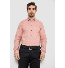 Сорочка чоловіча однотонна, колір пудровий, 186R2072