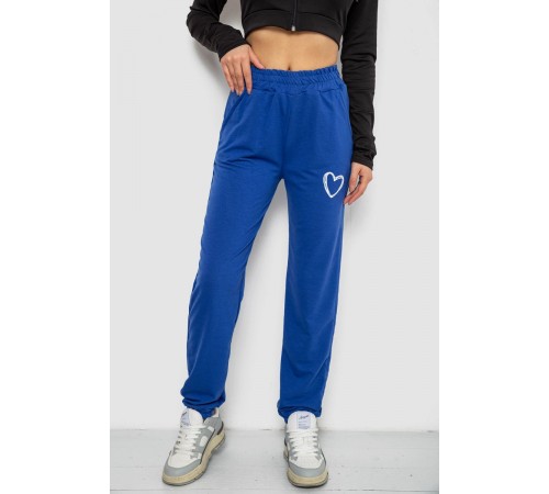 Спортивні штани жіночі, колір електрик, 238R324