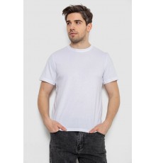 Футболка мужская с принтом, цвет белый, 241R1907