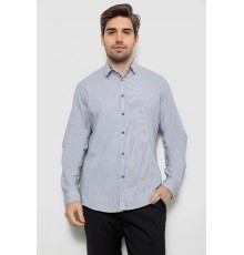 Рубашка мужская в полоску, цвет серый, 186R6918-7