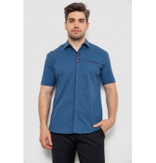 Рубашка мужская с принтом, цвет синий, 214R7020