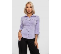 Сорочка класична в смужку, колір бузковий, 230R643