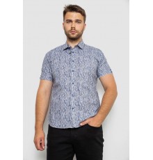 Рубашка мужская с принтом, цвет синий, 214R6917-8 Рубашка мужская с принтом, цвет синий, 214R6917-8