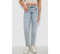 Джинси жіночі однотонні Battal Mom, колір світло-блакитний, 244R009