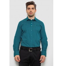 Рубашка мужская с принтом, цвет зеленый, 214R7467