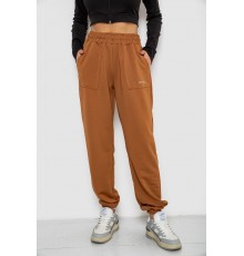 Спортивні штани жіночі, колір коричневий, 238R325-1