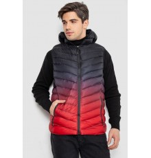 Жилетка мужская демисезонная, цвет черно-красный, 244RC888