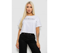 Футболка женская с принтом, цвет белый, 221R9905