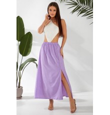 Спідниця софт із принтом, колір бузковий, 257R11-2