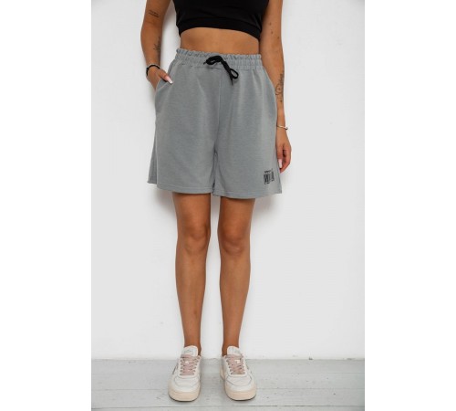 Шорти жіночі з принтом, колір сірий, 238R132