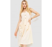 Сарафан повсякденний однотонний, колір світло-бежевий, 102R333