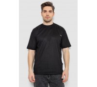 Футболка мужская однотонная, цвет черный, 247R3130