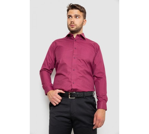 Рубашка мужская, цвет бордовый, 244R881