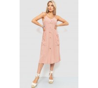 Сарафан повседневный однотонный, цвет пудровый, 102R333