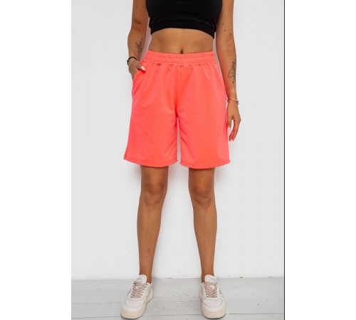 Шорти жіночі однотонні, колір кораловий, 238R57820