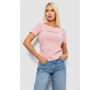 Футболка женская с принтом, цвет розовый, 221R3308