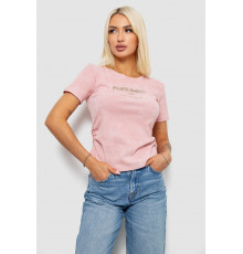 Футболка женская с принтом, цвет розовый, 221R3308