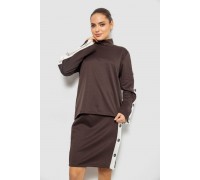 Костюм жіночий класичний, колір коричневий, 257R322-1