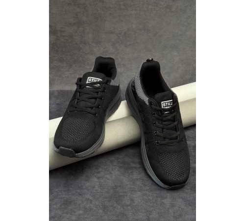 Кросівки чоловічі демісезонні, колір чорно-сірий, 248RH195