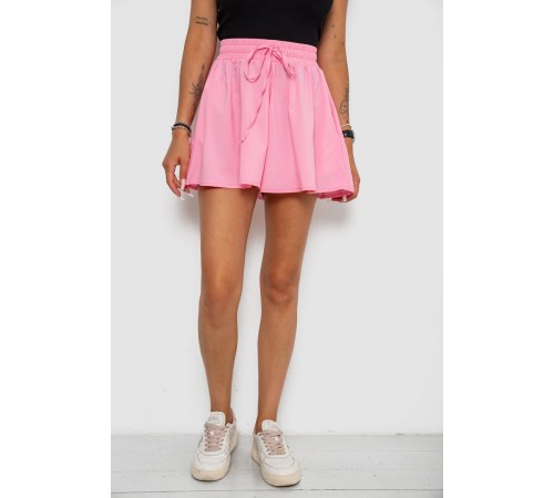 Шорти-спідниця однотонні, колір рожевий, 102R5256