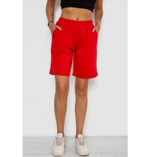 Шорти жіночі однотонні, колір червоний, 238R57820