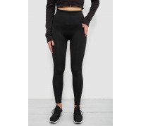 Утеплені лосини на хутрі, колір чорний, 139RW833