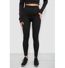 Утеплені лосини на хутрі, колір чорний, 139RW833