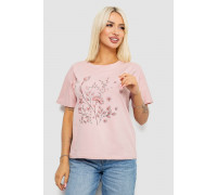 Футболка женская с принтом, цвет персиковый, 221R2804
