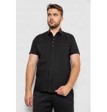 Сорочка чоловіча, колір чорний, 214R7326-1 Сорочка чоловіча, колір чорний, 214R7326-1