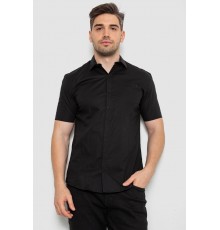 Рубашка мужская однотонная, цвет черный, 214R7117
