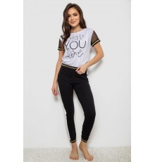 Піжама жіноча, колір білий, 243R1488-002