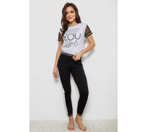 Пижама женская, цвет белый, 243R1488-002