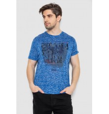 Футболка мужская с принтом, цвет синий, 244R6019
