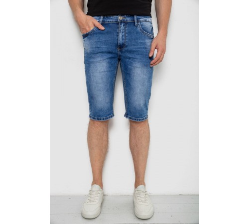 Шорты мужские джинсовые, цвет синий, 244RLS22-0212X
