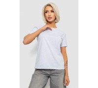 Футболка женская однотонная, цвет светло-серый, 204R3333