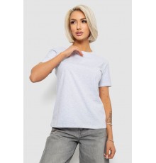 Футболка жіноча однотонна, колір світло-сірий, 204R3333 Футболка жіноча однотонна, колір світло-сірий, 204R3333