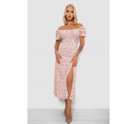 Сукня софт з принтом, колір рожевий, 230R010